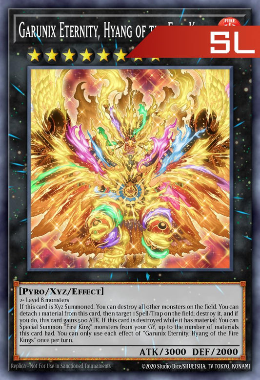 Garunix Eternity, Hyang of the Fire Kings - RA05-EN052 - 1st Edition - Starlight Rare