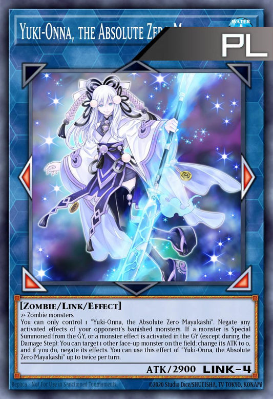 Yuki-Onna, the Absolute Zero Mayakashi - RA05-EN057 - 1st Edition - Platinum Secret Rare