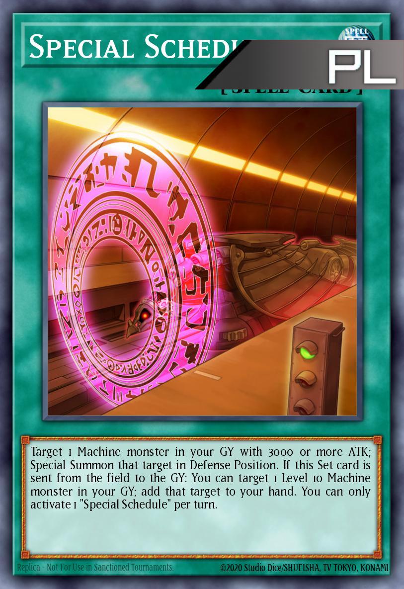 Special Schedule - RA05-EN060 - 1st Edition - Platinum Secret Rare