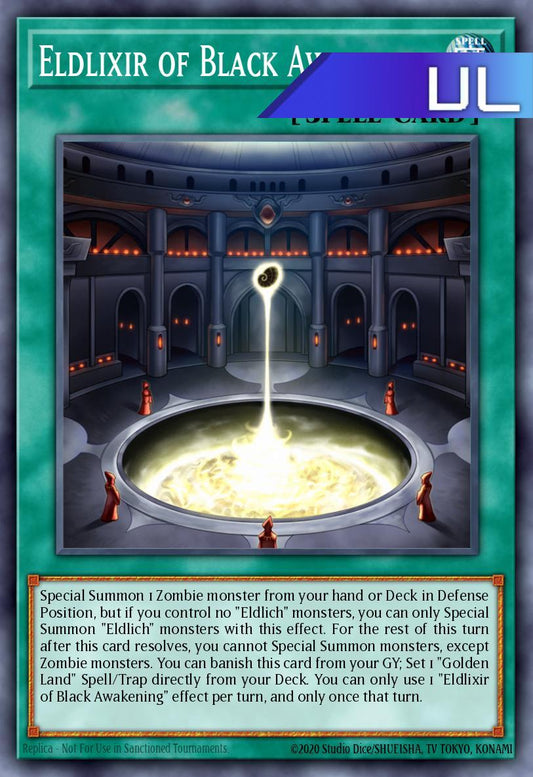 Eldlixir of Black Awakening - RA05-EN065 - 1st Edition - Ultimate Rare