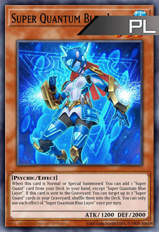 Super Quantum Blue Layer - RA05-EN009 - 1st Edition - Platinum Secret Rare
