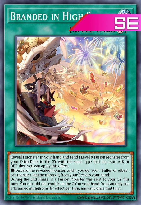 Branded in High Spirits - RA05-EN067 - 1st Edition - Secret Rare
