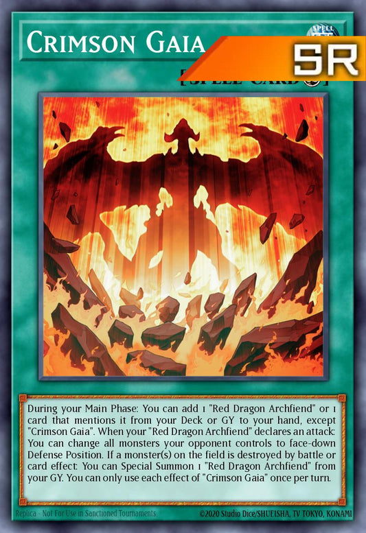 Crimson Gaia - RA05-EN070 - 1st Edition - Super Rare