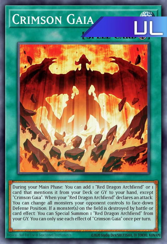 Crimson Gaia - RA05-EN070 - 1st Edition - Ultimate Rare