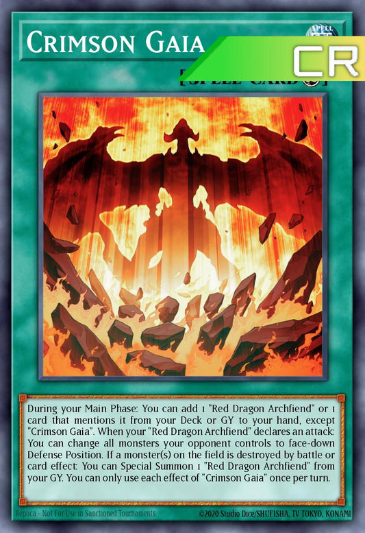 Crimson Gaia - RA05-EN070 - 1st Edition - Collector's Rare