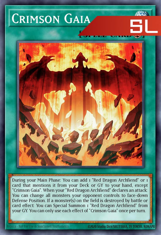 Crimson Gaia - RA05-EN070 - 1st Edition - Starlight Rare