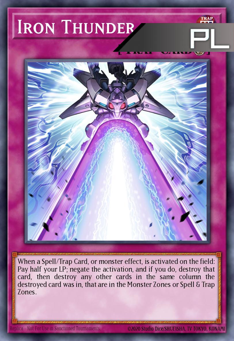 Iron Thunder - RA05-EN079 - 1st Edition - Platinum Secret Rare