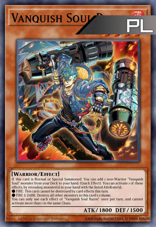 Vanquish Soul Razen - RA05-EN134 - 1st Edition - Platinum Secret Rare