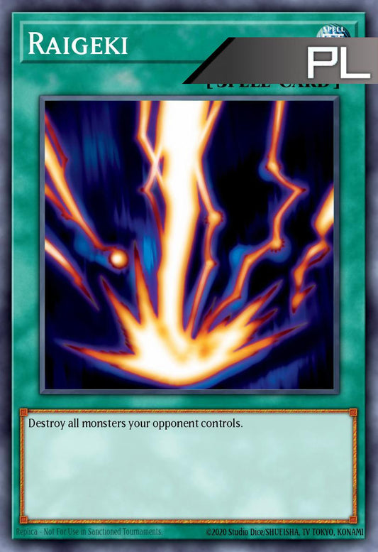 Raigeki - RA05-EN110 - 1st Edition - Platinum Secret Rare