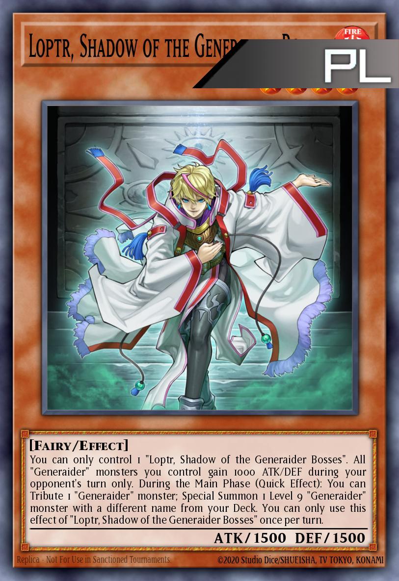 Loptr, Shadow of the Generaider Bosses - RA05-EN016 - 1st Edition - Platinum Secret Rare
