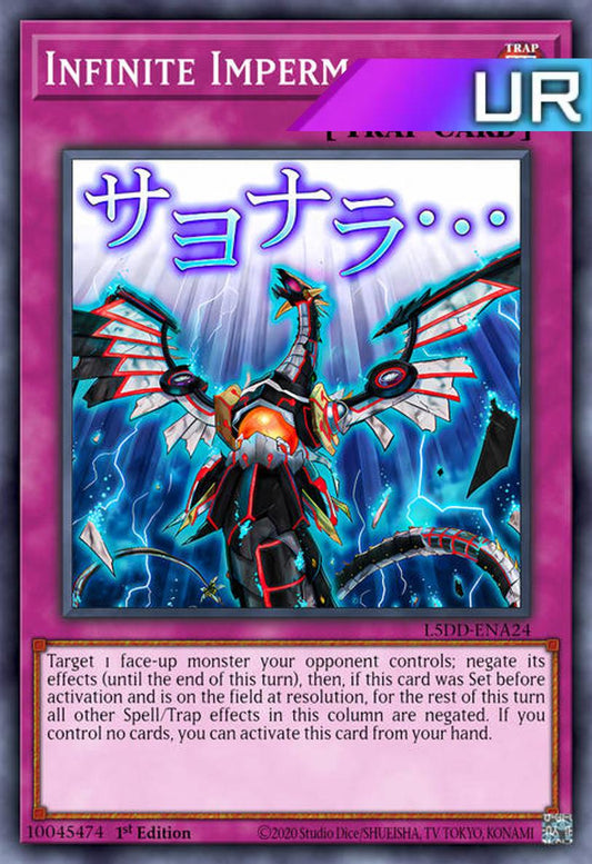 Infinite Impermanence (Variant Art) - RA05-EN140 - 1st Edition - Ultra Rare