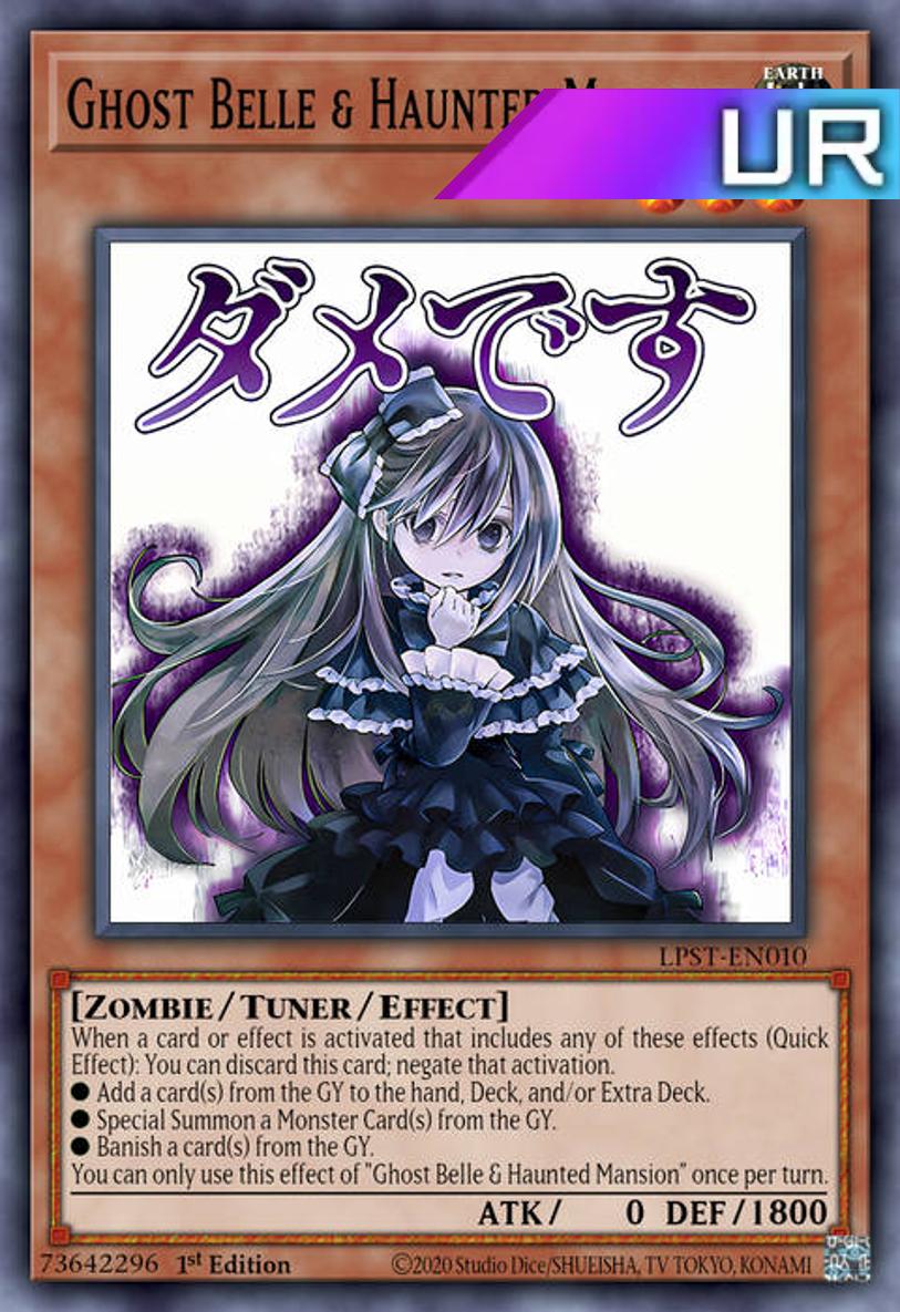 Ghost Belle & Haunted Mansion (Variant Art) - RA05-EN092 - 1st Edition - Ultra Rare