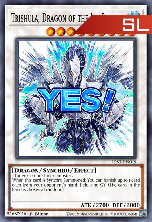 Trishula, Dragon of the Ice Barrier (Variant Art) - RA05-EN101 - 1st Edition - Starlight Rare
