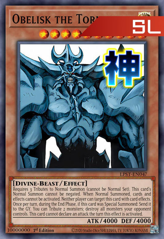 Obelisk the Tormentor (Variant Art) - RA05-EN129 - 1st Edition - Starlight Rare