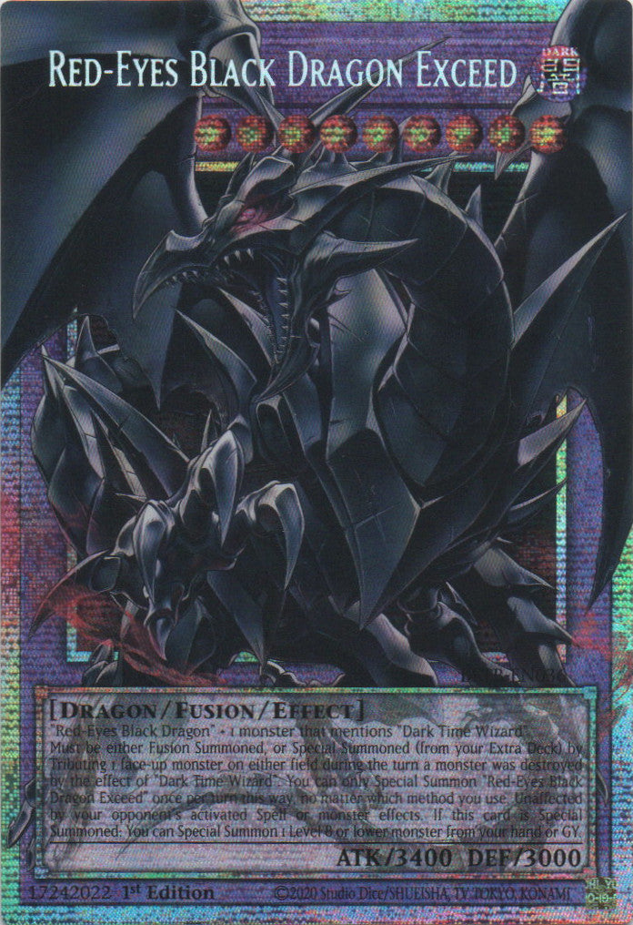 Red-Eyes Black Dragon Exceed (extended art) - BETB-EN036 - 1st Edition - Starlight Rare