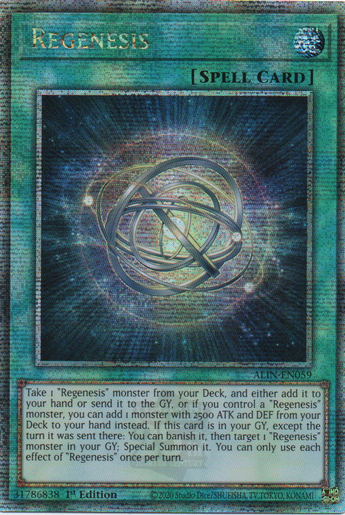 Regenesis - ALIN-EN059 - 1st Edition - Quarter Century Secret Rare