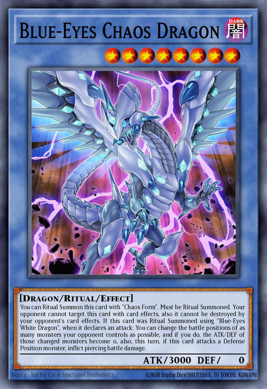 Blue-Eyes Chaos Dragon - SDWD-EN010 - 1st Edition - Common