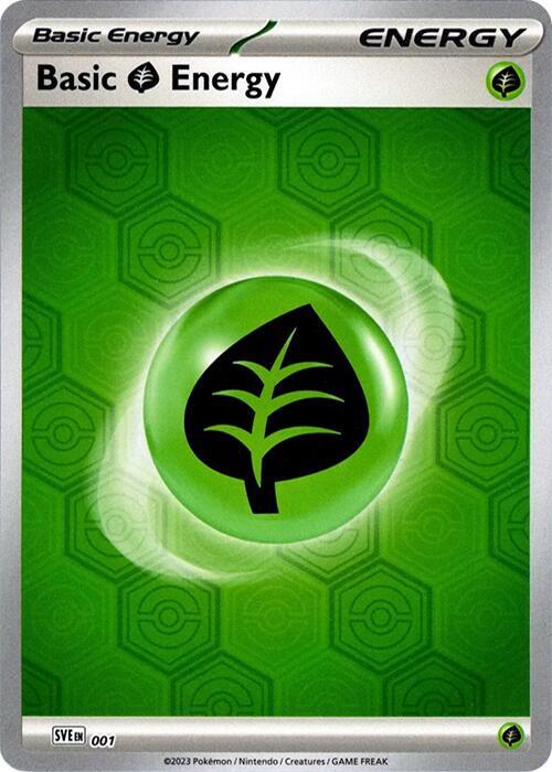 Basic Grass Energy - Shrouded Fable Reverse Holo Energy Card