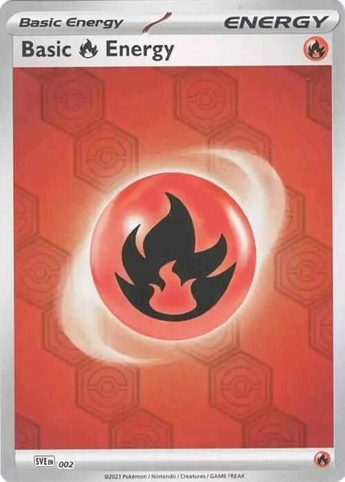 Basic Fire Energy - Shrouded Fable Reverse Holo Energy Card