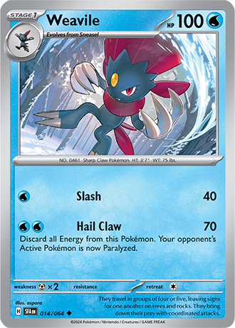 Weavile - Shrouded Fable - 014/064 - Uncommon