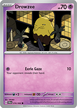 Drowzee - Shrouded Fable - 016/064 - Common