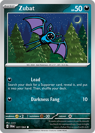 Zubat - Shrouded Fable - 027/064 - Common