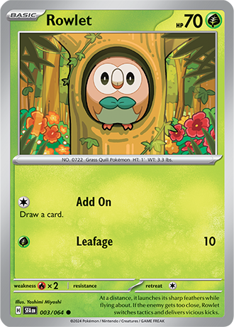 Rowlet - Shrouded Fable - 003/064 - Common