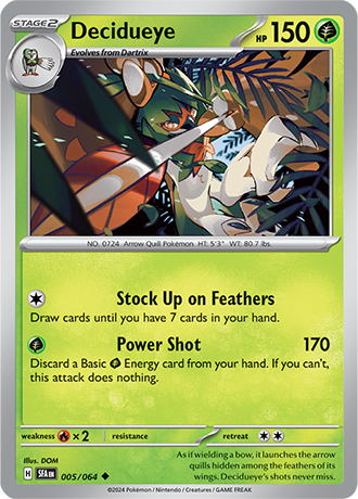 Decidueye - Shrouded Fable - 005/064 - Uncommon