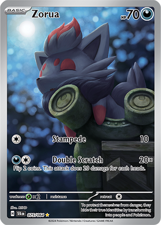 Zorua - Shrouded Fable - 075/064 - Illustration Rare