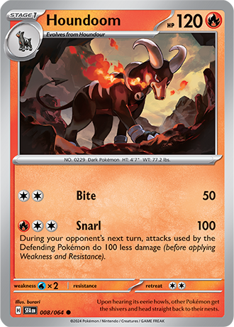 Houndoom - Shrouded Fable - 008/064 - Common