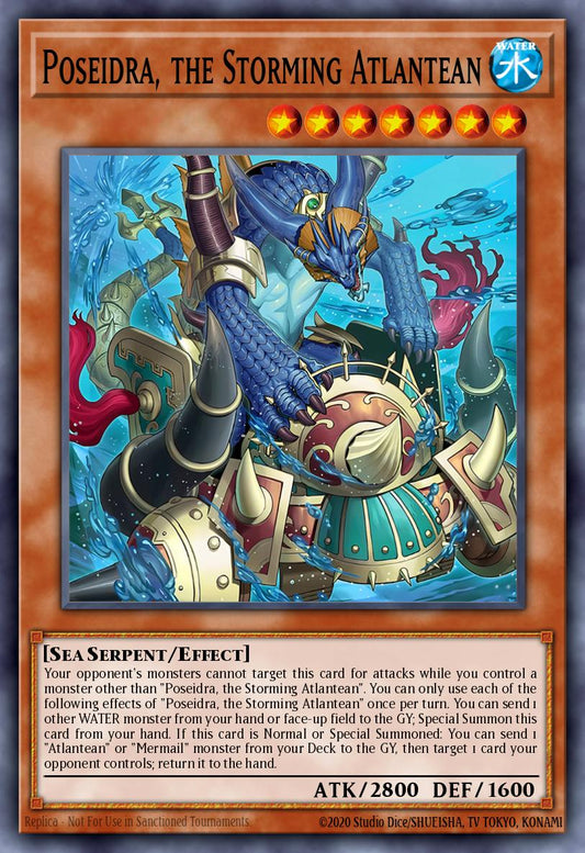 Poseidra, the Storming Atlantean - SUDA-EN016 - 1st Edition - Secret Rare