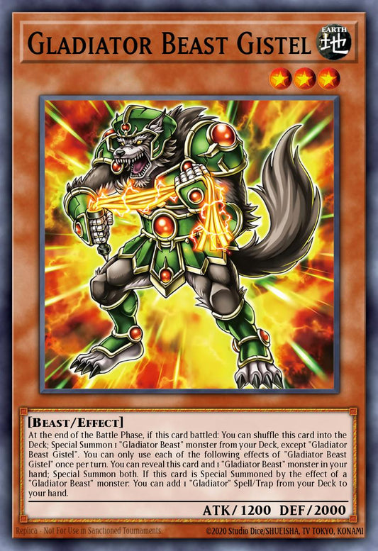 Gladiator Beast Gistel - SUDA-EN017 - 1st Edition - Super Rare