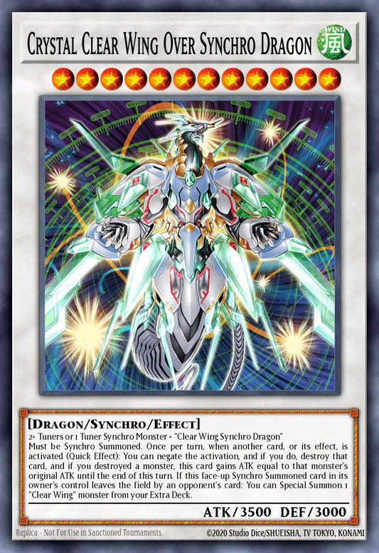 Crystal Clear Wing Over Synchro Dragon - SUDA-EN039 - 1st Edition - Ultra Rare