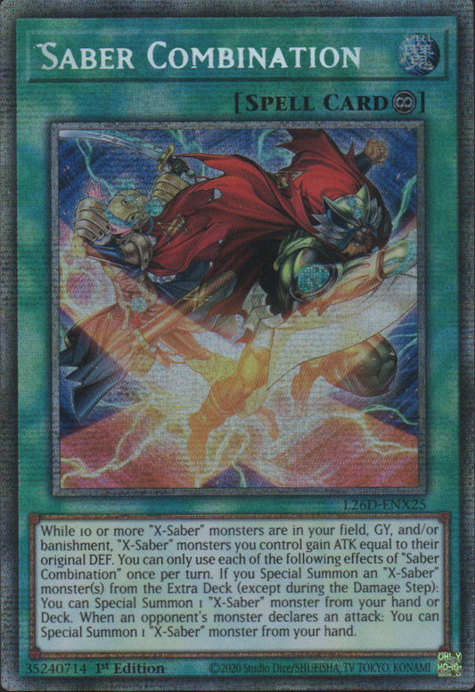 Saber Combination - L26D-ENX25 - 1st Edition - Starlight Rare