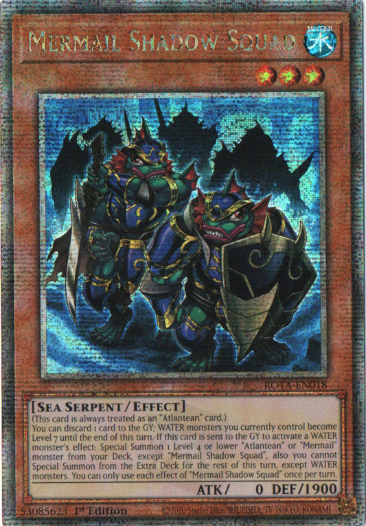 Mermail Shadow Squad - ROTA-EN018 - 1st Edition - Quarter Century Secret Rare