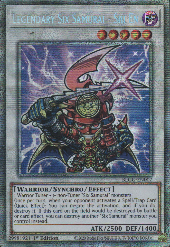Legendary Six Samurai - Shi En (Chibi artwork) - BLGG-EN007 - 1st Edition - Starlight Rare