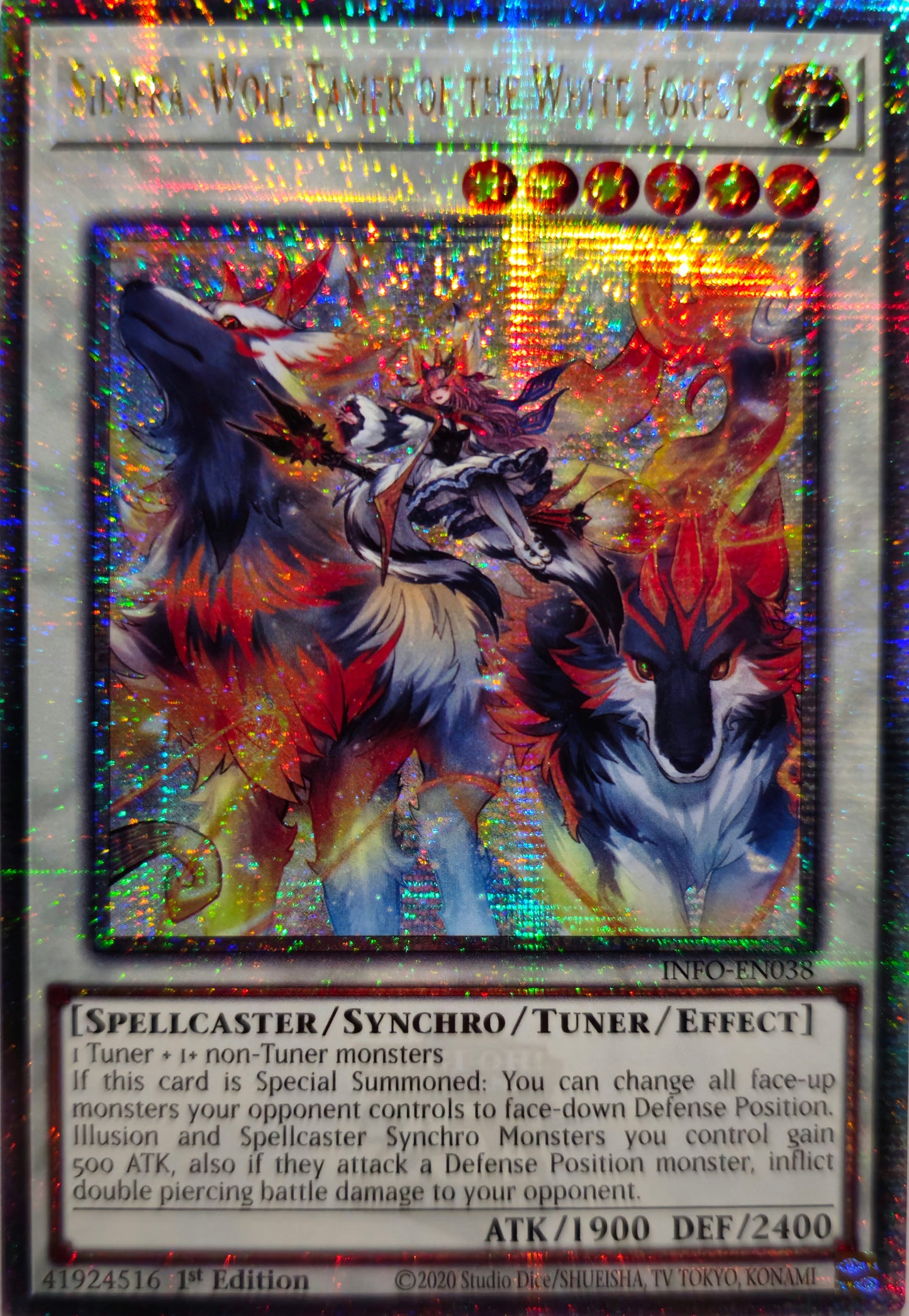 Silvera, Wolf Tamer of the White Forest - INFO-EN038 - 1st Edition - Quarter Century Secret Rare