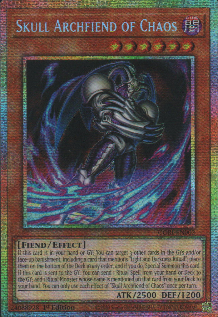 Skull Archfiend of Chaos - CORI-EN002 - 1st Edition - Starlight Rare