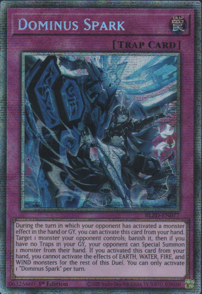 Dominus Spark - BLZD-EN077 - 1st Edition - Starlight Rare