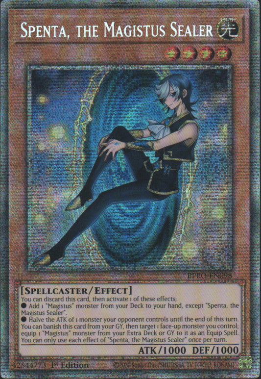 Spenta, the Magistus Sealer - BPRO-EN098 - 1st Edition - Starlight Rare