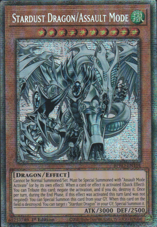 Stardust Dragon/Assault Mode - BPRO-EN101 - 1st Edition - Starlight Rare