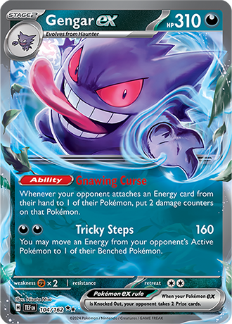 Gengar ex - Temporal Forces - 104/162 - Double Rare