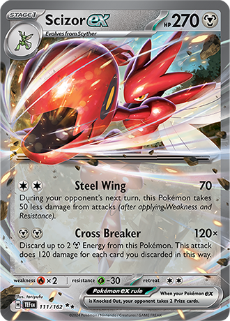 Scizor ex - Temporal Forces - 111/162 - Double Rare