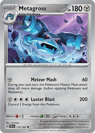 Metagross - Temporal Forces - 115/162 - Uncommon