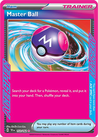 Master Ball - Temporal Forces - 153/162 - ACE SPEC Rare