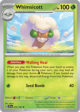 Whimsicott - Temporal Forces - 015/162 - Rare