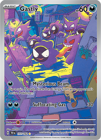 Gastly - Temporal Forces - 177/162 - Illustration Rare