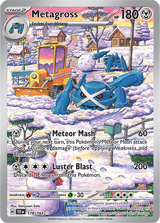 Metagross - Temporal Forces - 178/162 - Illustration Rare