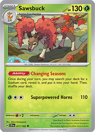 Sawsbuck - Temporal Forces - 017/162 - Uncommon