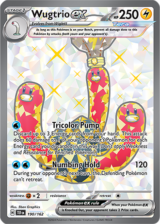 Wugtrio ex - Temporal Forces - 190/162 - Full Art